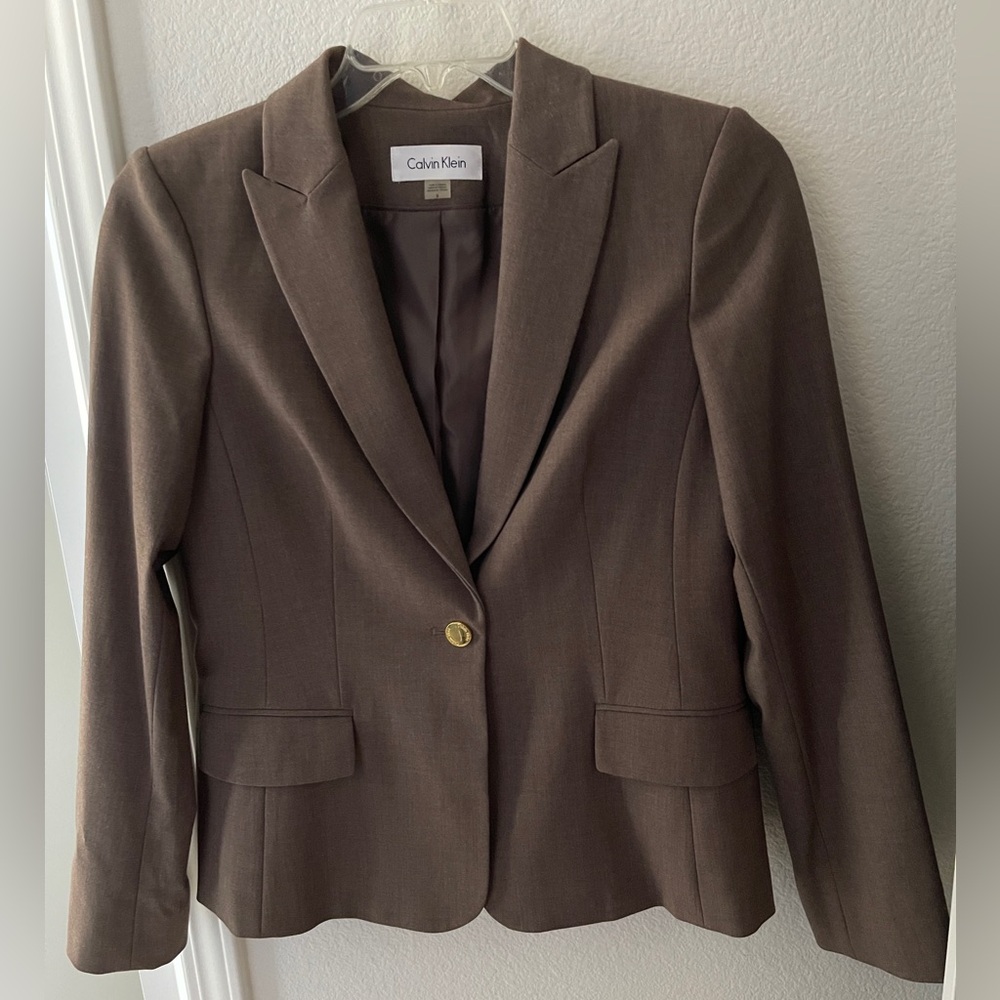 Calvin Klein Women's Brown Blazer